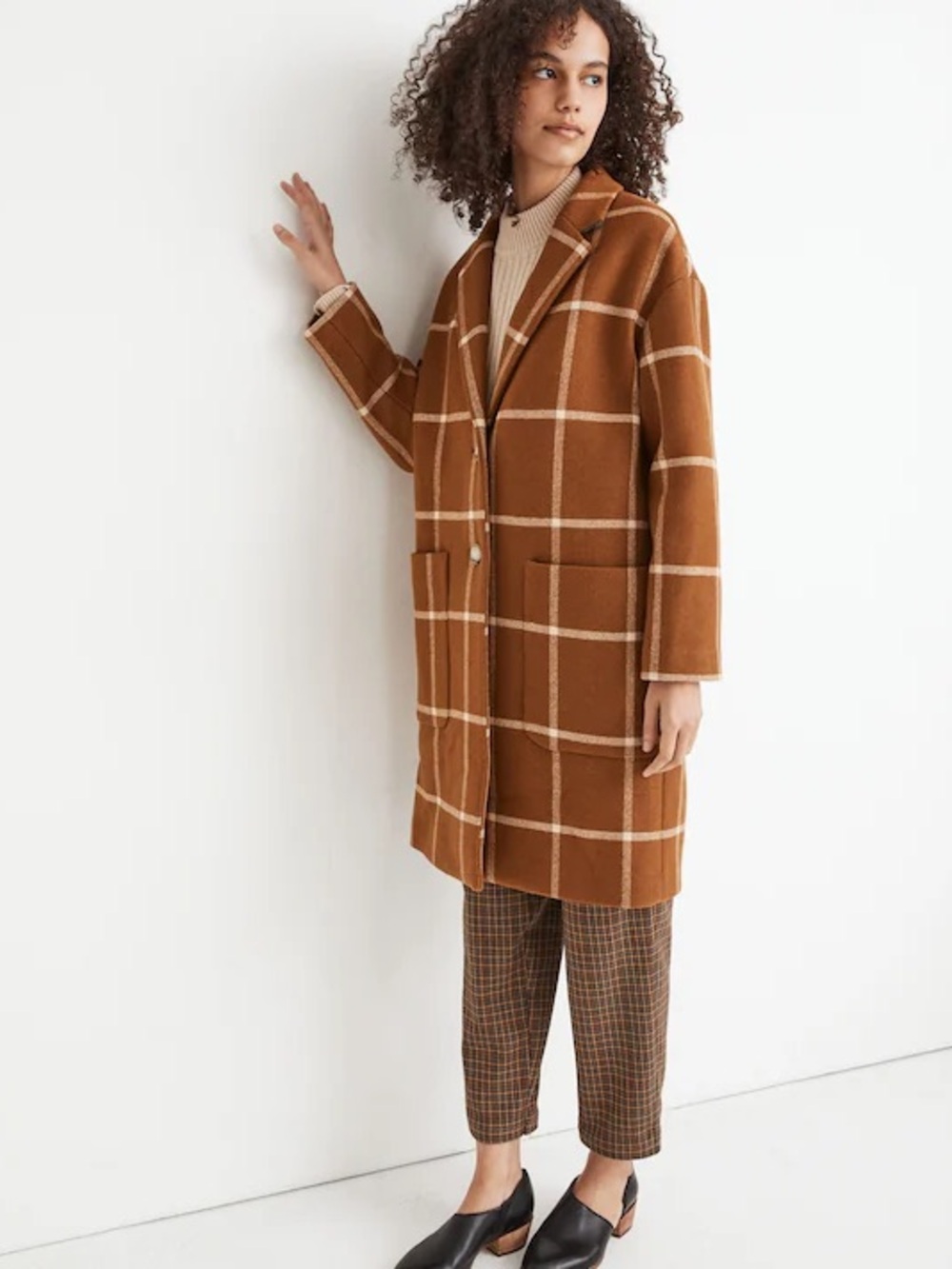 Madewell Windowpane Elmcourt Coat Small ($288)